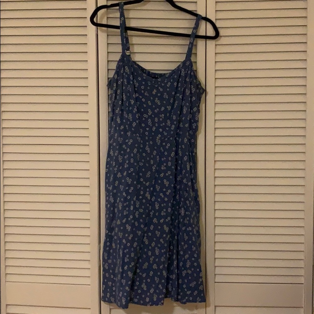 Blue Floral Summer Dress